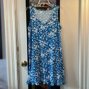 Blue and white floral Draper James dress